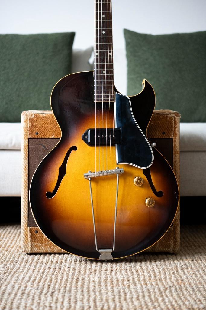 1956 Gibson ES 225T, Muziek en Instrumenten, Snaarinstrumenten | Gitaren | Elektrisch, Gebruikt, Semi-solid body, Gibson, Ophalen of Verzenden