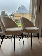 Eichholtz eetkamer stoel Cliff Boucle set van 2, Huis en Inrichting, Ophalen, Hout, Twee, Wit