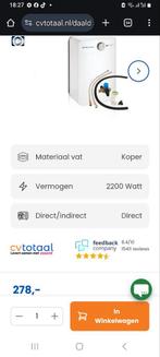 Bijna nieuwe Itho Daalderop Close-in 10 keukenboiler, Doe-het-zelf en Verbouw, Geisers en Boilers, Ophalen, Boiler, Minder dan 20 liter