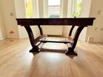 eettafel 150cm bij 105 cm  donkerbruin amsterdam, Antiek en Kunst, Antiek | Meubels | Tafels, Ophalen