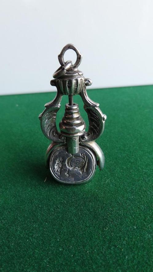 Zwaar zegelstempel Signet Nederlands zilver 18e eeuw, Antiek en Kunst, Antiek | Goud en Zilver, Zilver, Ophalen of Verzenden