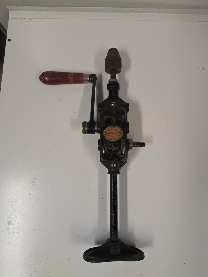 Vintage Genko Handboor, Antiek en Kunst, Antiek | Gereedschap en Instrumenten, Ophalen