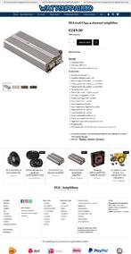 DLS 610CCI44 4 kanaals versterker SQ, Info@optimount.nl, Nieuw, Ophalen of Verzenden, Anholtseweg 48A 7091 HB DINXPERLO