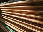 PARTIJ HARDHOUT MES/GROEF GEVELBEKLEDING 21x120x3050   LOURO, Ophalen of Verzenden, Nieuw, Hout
