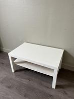 Witte salontafel met onderblad – 90x55x45 cm, Ophalen, Gebruikt, 100 tot 150 cm, 50 tot 100 cm