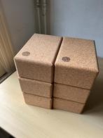 Six Large Yoga Blocks (Cork) - 22,7x15x10cm - 1kg, Ophalen of Verzenden, Nieuw, Yoga-accessoire