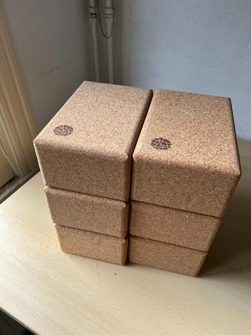 Six Large Yoga Blocks (Cork) - 22,7x15x10cm - 1kg beschikbaar voor biedingen