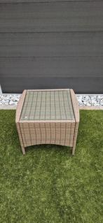 Bijzettafel met stoel, Ophalen, Gebruikt, Wicker, Bijzettafel