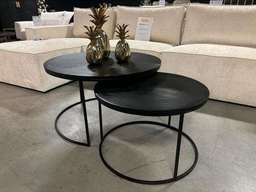 Richmond salontafel set bolder 2 delig NIEUW IN DOOS, Huis en Inrichting, Tafels | Salontafels, Nieuw, Minder dan 50 cm, Rond