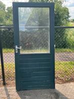 hardhouten buitendeur 97,5x203x4 driepuntsluiting dubbelglas, Doe-het-zelf en Verbouw, Deuren en Horren, Ophalen, 80 tot 100 cm