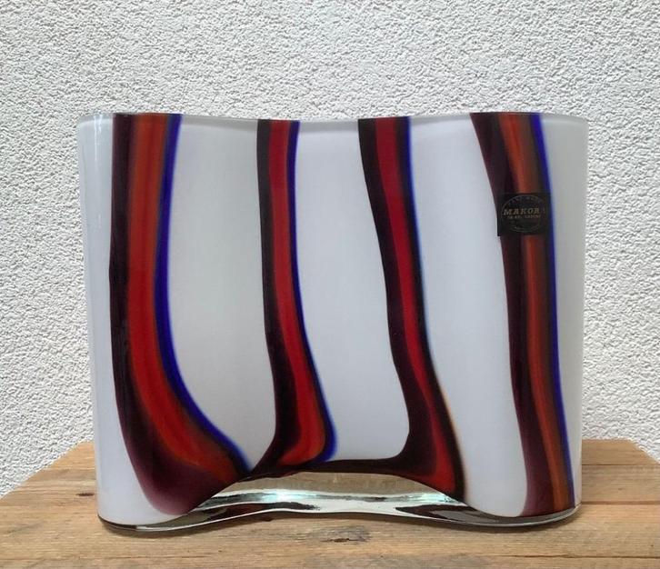 Prachtige vaas cq designobject Makora Krosno, Antiek en Kunst, Kunst | Designobjecten, Ophalen of Verzenden