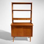 Vintage boekenkast uit Zweden, Met deur(en), Teakhout, ?, 150 tot 200 cm