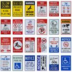 Waarschuwing Metalen Plaat Bord Warning Oppassen, Verzenden, Nieuw