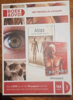 Atlas van het menselijk lichaam + 3 dvd box zgan, Ophalen of Verzenden, Zo goed als nieuw, Natuurwetenschap