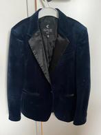 Donkerblauw velours colbert maat 134/140, Ophalen of Verzenden, Zo goed als nieuw, Jongen, Jas