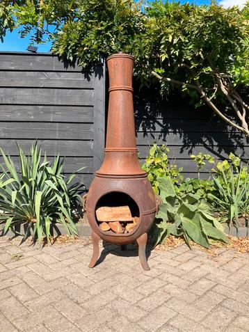 Oerdegelijke XXXL gietijzeren tuinhaard 150 cm hoog izgst!!! beschikbaar voor biedingen