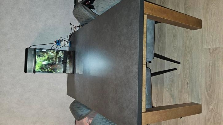 Eettafel, Huis en Inrichting, Tafels | Eettafels, Zo goed als nieuw, 50 tot 100 cm, 150 tot 200 cm, Rechthoekig, Ophalen