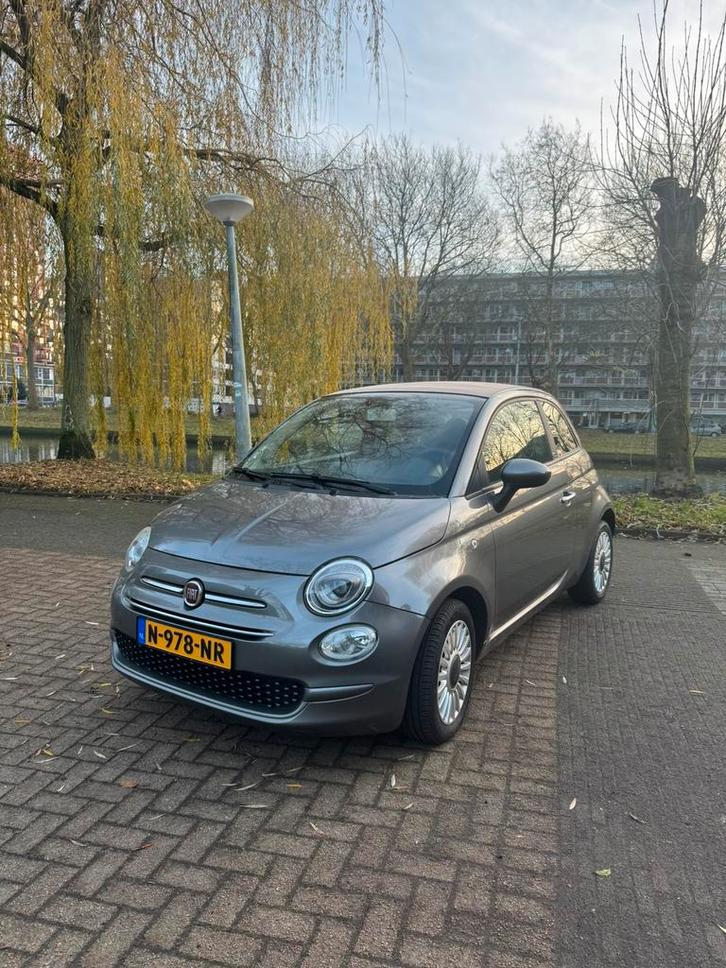 Fiat 500C Cabrio Turbo TwinAir 2018 - Grijs 75.000 km, Auto's, Fiat, Particulier, 500C, Benzine, B, Cabriolet, Handgeschakeld
