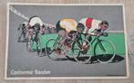 Oude reclame brief kaart Continental banden 1916 wielrennen, Verzamelen, Ophalen of Verzenden, Voor 1920, Overige thema's