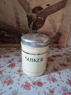 Creme emaille suikerbus, Antiek en Kunst, Antiek | Emaille, Ophalen of Verzenden