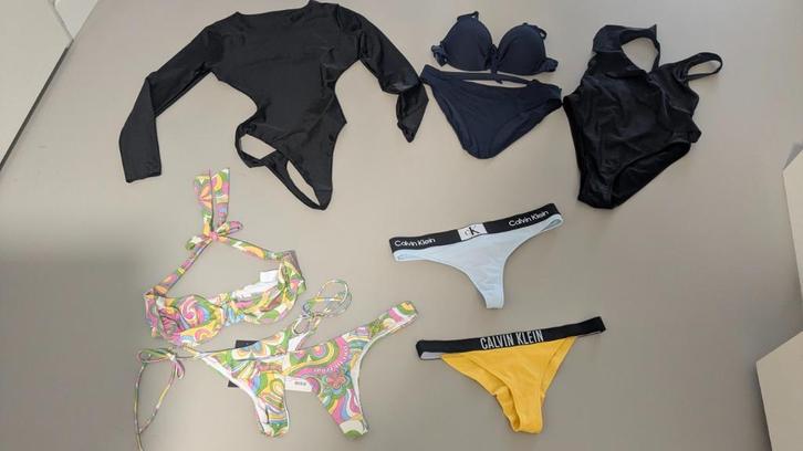 Diverse badpakken en bikini's, Kleding | Dames, Badmode en Zwemkleding, Zo goed als nieuw, Bikini, Zwart, Verzenden