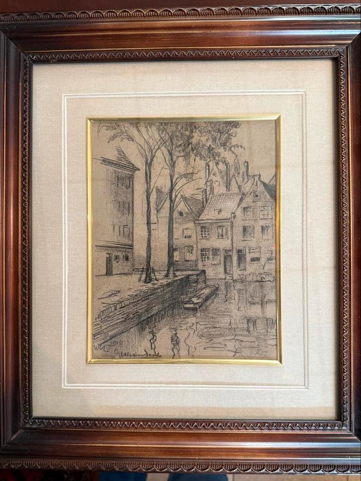 Stadsgezicht Rotterdam, Willem Witsen 1910, Antiek en Kunst, Kunst | Etsen en Gravures, Ophalen of Verzenden