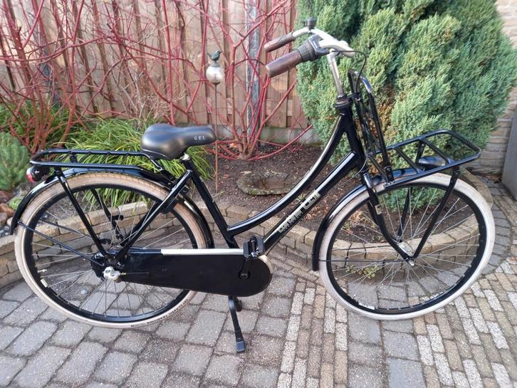 Zwarte Cortina U4., Fietsen en Brommers, Fietsen | Dames | Damesfietsen, Gebruikt, Overige merken, Versnellingen, 50 tot 53 cm