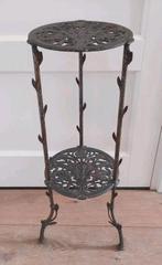 Jugendstil gietijzeren bloementafel Art Nouveau etagere, Ophalen of Verzenden, Gebruikt
