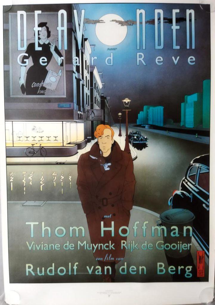 De Avonden Gerard Reve filmaffiche Joost Veerkamp gesigneerd, Antiek en Kunst, Kunst | Litho's en Zeefdrukken, Ophalen of Verzenden