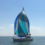 Gennaker met snuffer voor 37 ft-er, Watersport en Boten, Ophalen, 6 meter of meer, Spinnaker, Zo goed als nieuw