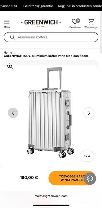 Aluminium koffer 65cm beschikbaar voor biedingen
