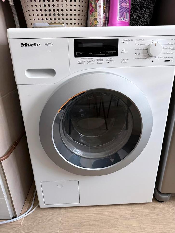 Miele W1 Wasmachine - Topkwaliteit!, Witgoed en Apparatuur, Wasmachines, Gebruikt, Voorlader, 6 tot 8 kg, 85 tot 90 cm, 1200 tot 1600 toeren