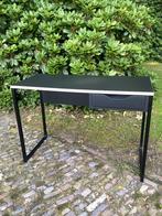 Bureau Loek zwart metaal/hout, Huis en Inrichting, Bureaus, Ophalen, Zo goed als nieuw, Bureau