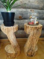 boomstam hocker bijzettafel bloemenstaander decoratie, Ophalen of Verzenden, Nieuw