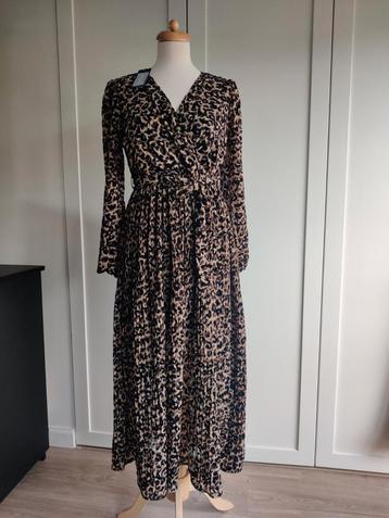 Nieuw! Prachtige jurk Papilonne bruin/beige/zwart (S/M) beschikbaar voor biedingen