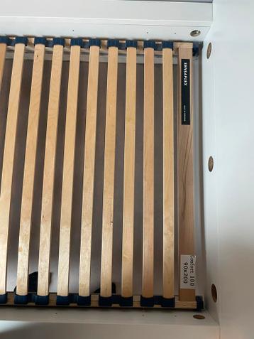 Ikea Malm Wit houten bedframe 90x200 - afbeelding 2