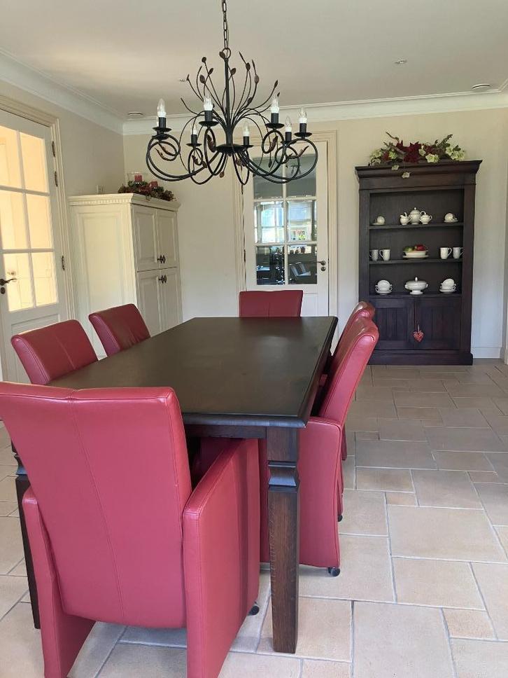 KOOPJE: 4 x RIVA master (!!) leer TOP STOEL in NIEUWSTAAT, Huis en Inrichting, Stoelen, Zo goed als nieuw, Vier, Leer, Bruin, Ophalen