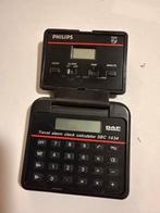 Vintage Philips DAF SBC 1434 Reiswekker Calculator, Verzamelen, Ophalen of Verzenden, Gebruikt, Overige typen