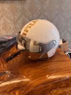 Witte helm - Nau Fashion, Fietsen en Brommers, Brommerhelmen, Ophalen, Gebruikt, Medium