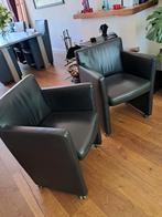 Top Set van 2 Leren Fauteuils/Stoelen €120, Huis en Inrichting, Fauteuils, Ophalen, Gebruikt