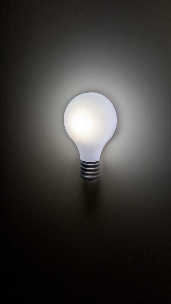Lightbulb Pushlight druklamp., Huis en Inrichting, Lampen | Overige, Zo goed als nieuw, Ophalen of Verzenden