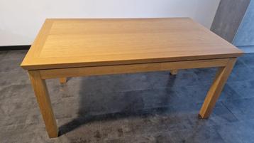 Grenenhouten Uitschuiftafel met Grijze Steenrand beschikbaar voor biedingen