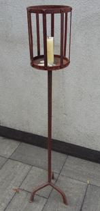 Om 1900 GROTE 128,5 CM. Gesmede Kandelaar Kerk Klooster, Antiek en Kunst, Antiek | Kandelaars, Ophalen, Overige materialen