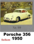 Vp99 verzamelplaatje porsche 356 1950 - 5cm x 5cm, Ophalen of Verzenden, Zo goed als nieuw, Auto's