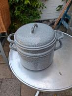Vintage Rijststomer / Kookpan met Deksel, Ophalen of Verzenden, Gebruikt, Overige materialen, Kookpan of Snelkookpan
