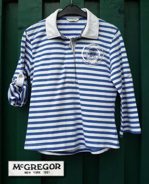 Shirt Mc GREGOR Wit- Blauwe streep - Maat M Rugby Team. McG., Kleding | Dames, T-shirts, Zo goed als nieuw, Maat 38/40 (M), Wit