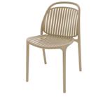 Tuinstoel Victor zand beige kunststof, Tuin en Terras, Tuinstoelen, Ophalen, Nieuw, Kunststof