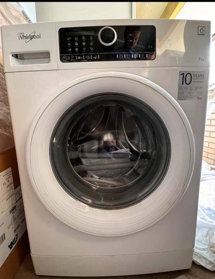 Whirlpool Wasmachine 7kg - Weinig gebruikt, Witgoed en Apparatuur, Wasmachines, Gebruikt, Voorlader, 6 tot 8 kg, 85 tot 90 cm