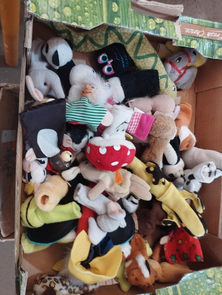 Vingerpoppen, Verzamelen, Disney, Gebruikt, Beeldje of Figuurtje, Overige figuren, Ophalen