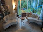 Lederen Lounge Stoelen Set, Ophalen, Gebruikt, 75 tot 100 cm, Metaal